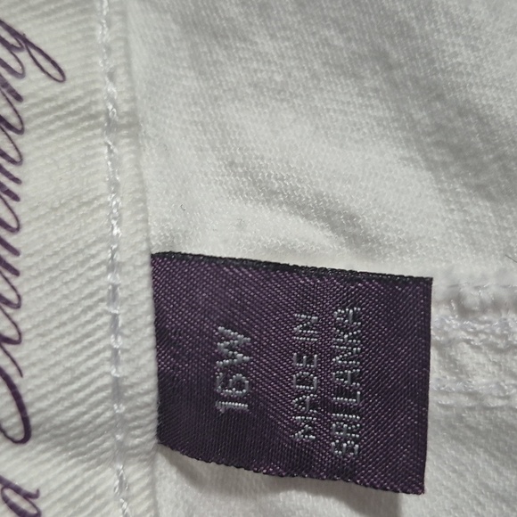 Glorious Vanderbilt Amanda White Stretchy Capris Sz 16W Great condition - Picture 12 of 15